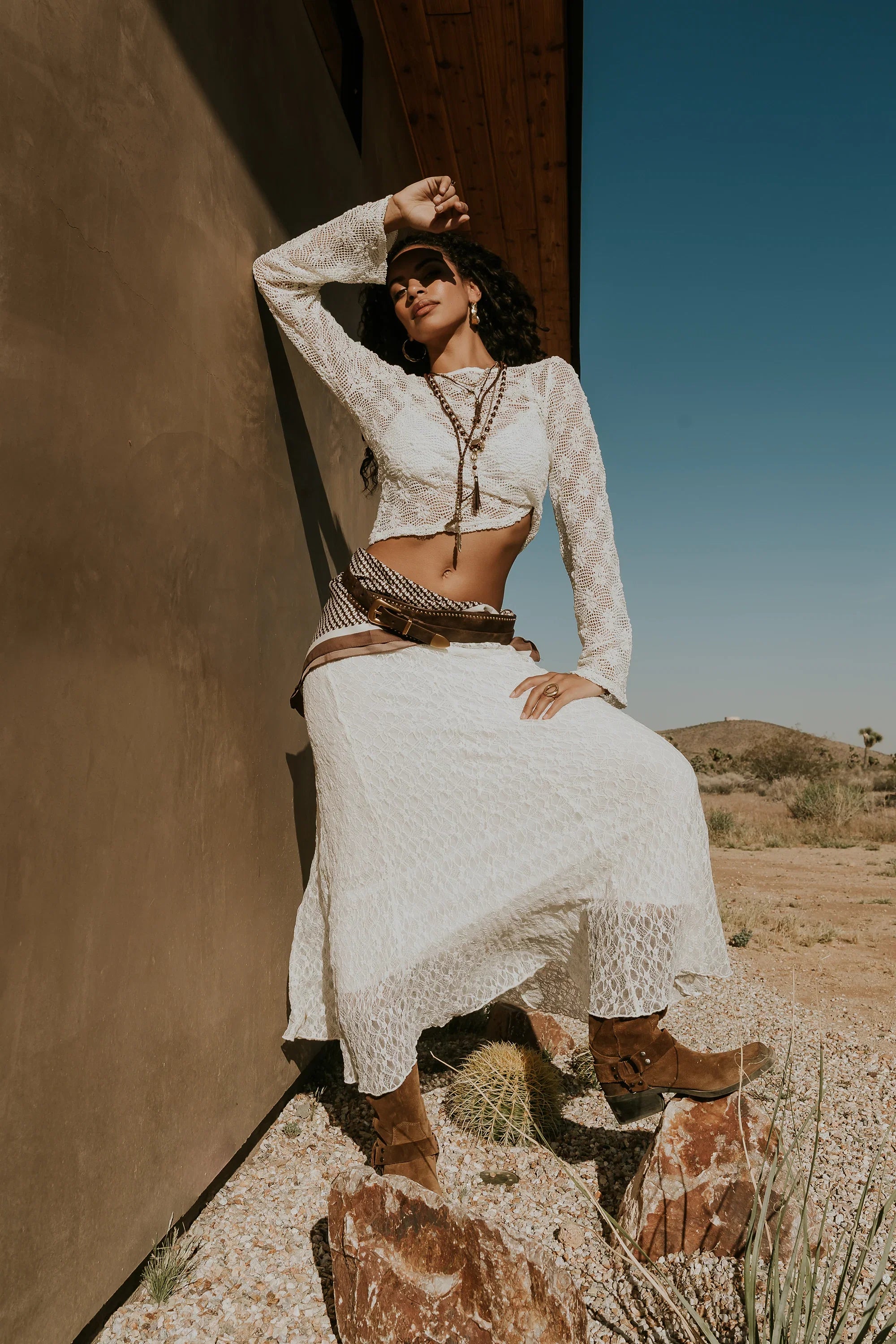 Brynn Lace Maxi Skirt