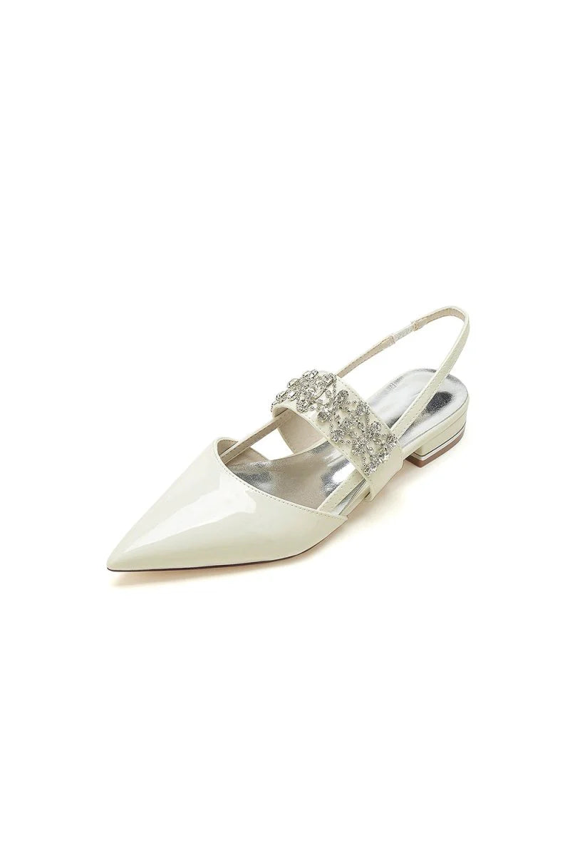 Nude Pink Womens Shoes with Silver Accents