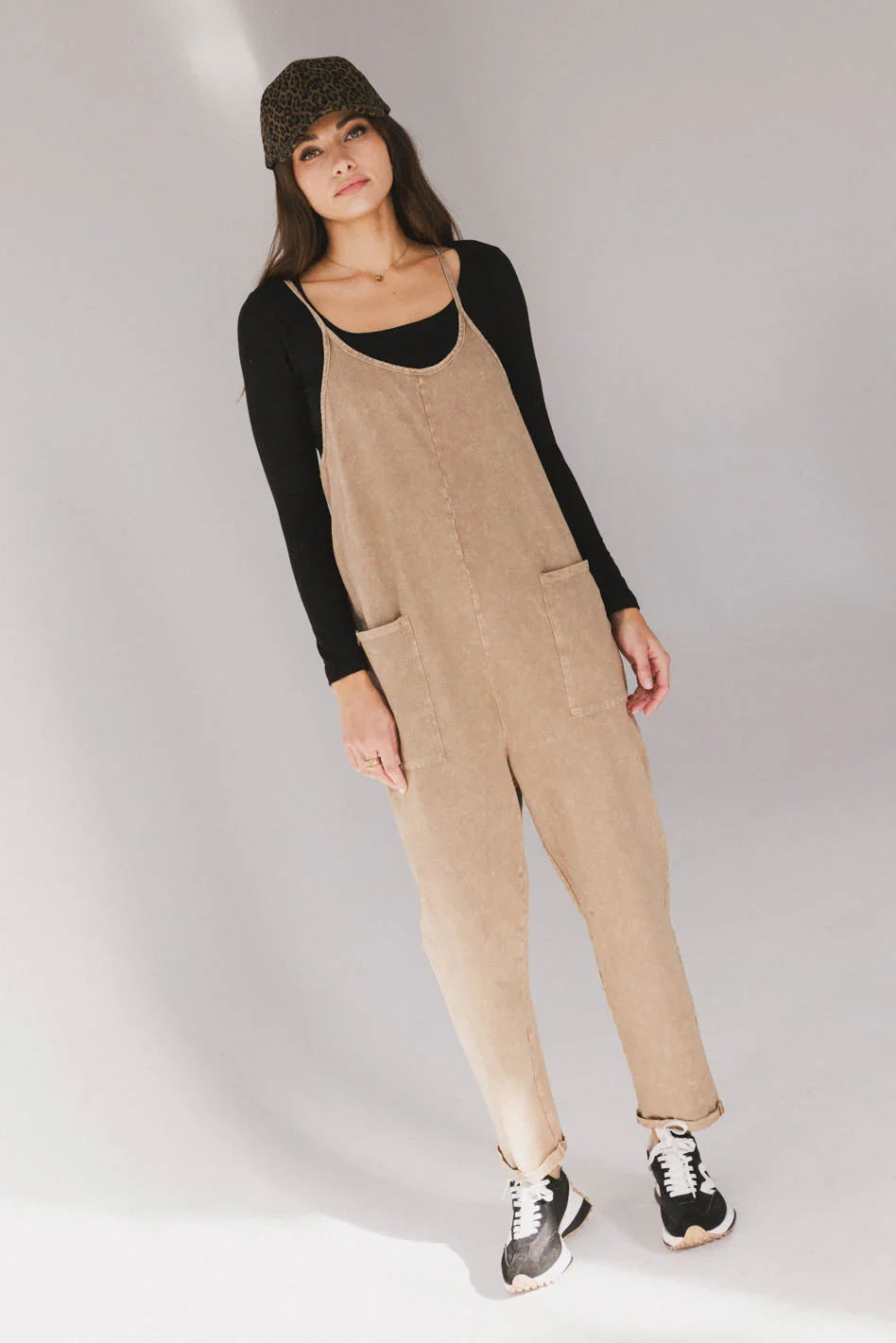 Bram Overalls in Taupe FINAL SALE