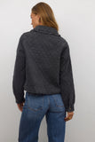 Tammy Collared Jacket in Faded Black FINAL SALE