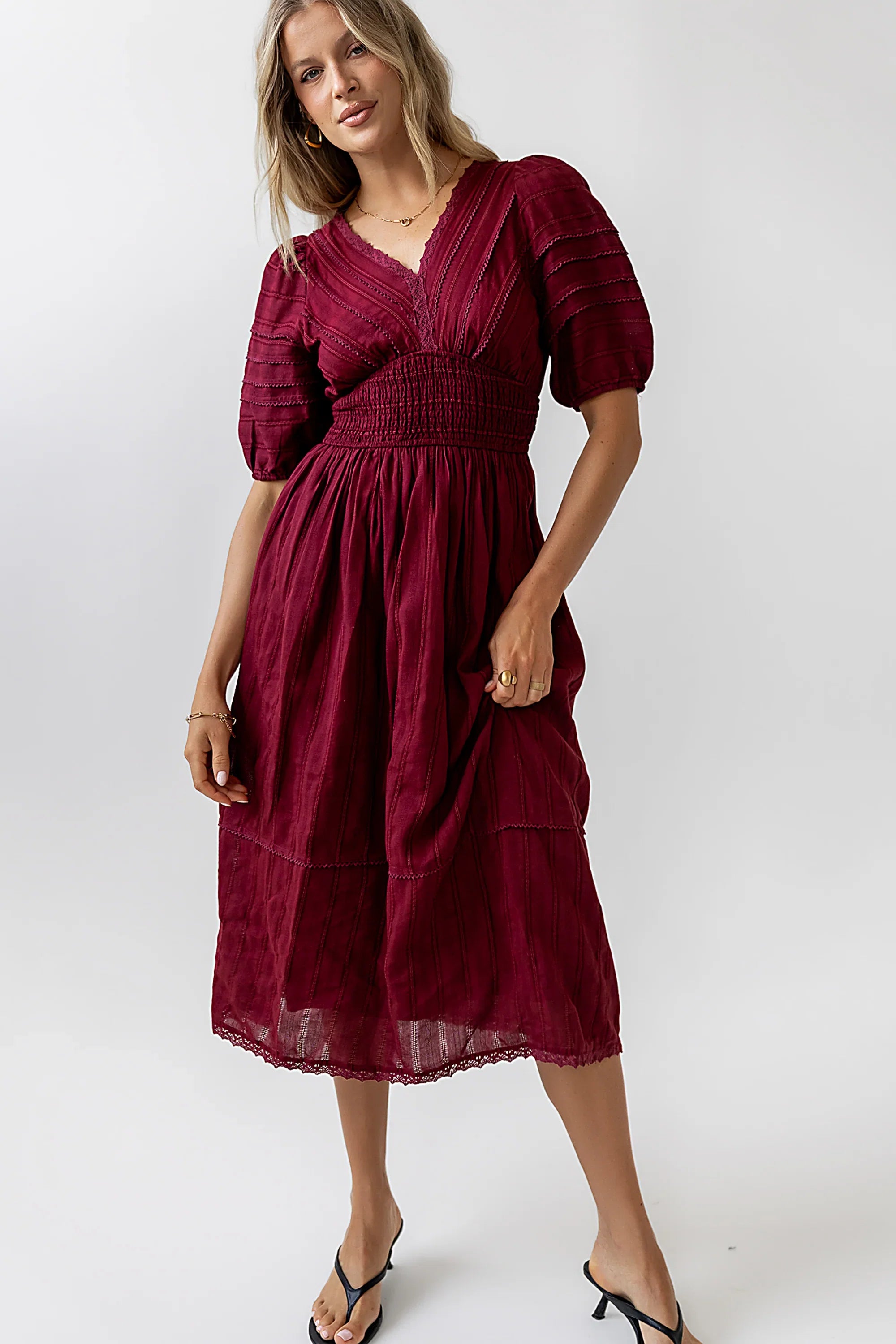 Tammia Ric Rac Midi Dress FINAL SALE