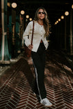 Debbie Ribbed Sweater in Ivory FINAL SALE