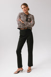 Willow Slim Straight Trouser in Black