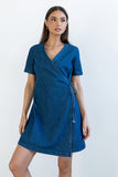 Rue Denim Wrap Dress