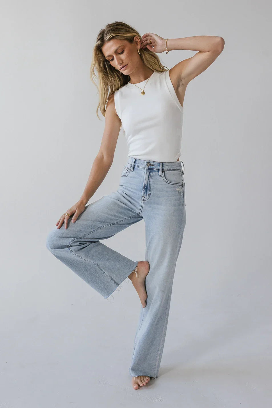 Riley Dad Jeans in Light Wash FINAL SALE