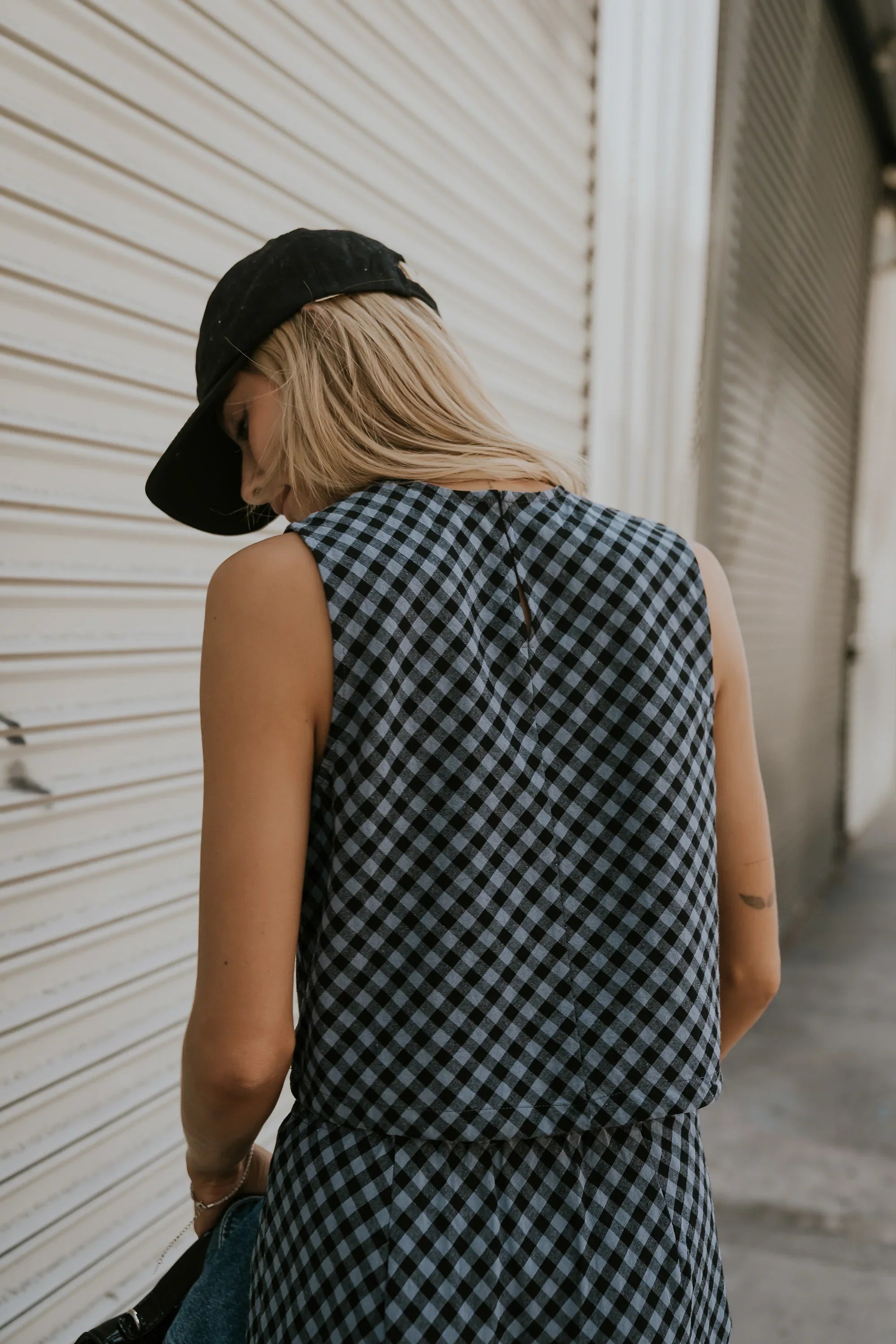 Baylor Plaid Tank