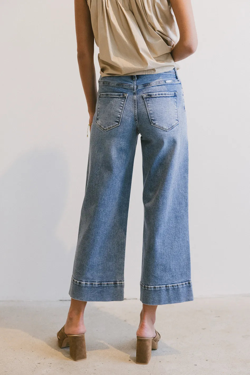 Torry Cropped Wide Leg Jeans FINAL SALE