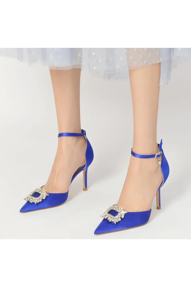 Pointed Toe Rhinestone Party Shoes