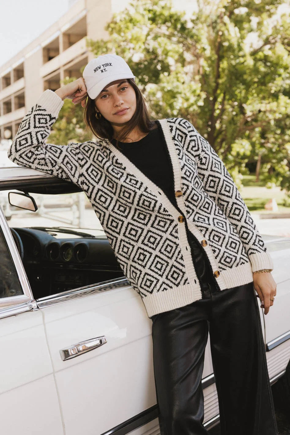 Jennifer Geometric Cardigan FINAL SALE