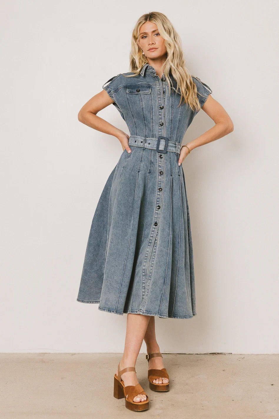 Walter Denim Midi Dress FINAL SALE