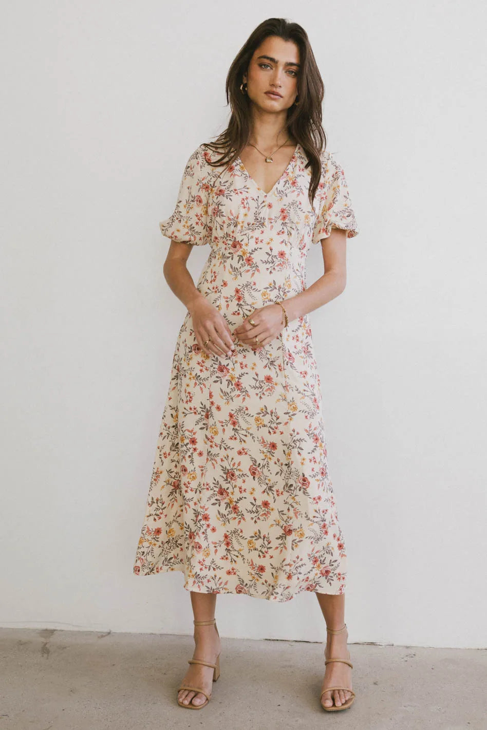 Ainsley Floral Midi Dress FINAL SALE