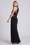 Black Lace High Neck Mermaid Formal Dress