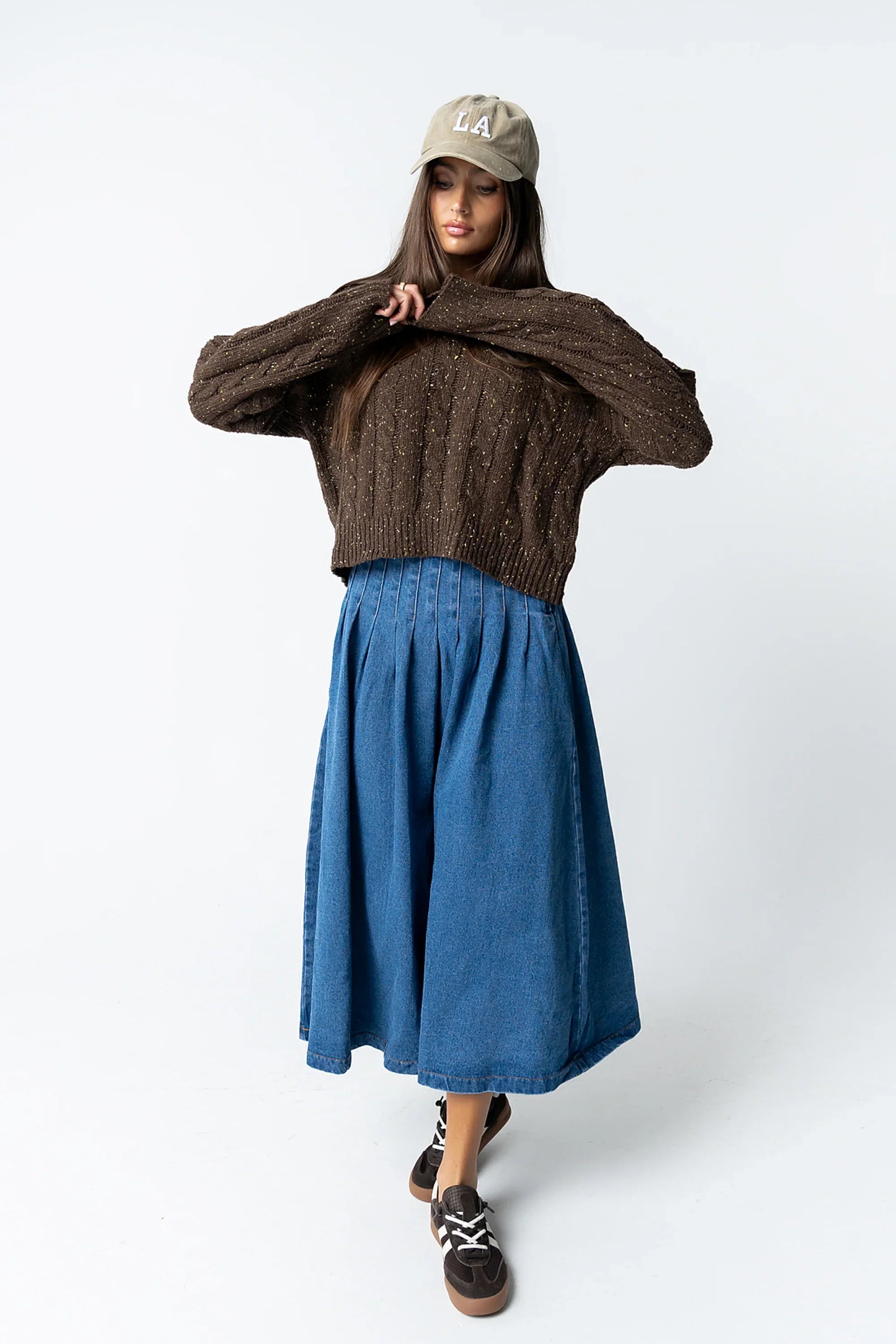 Lola Denim Midi Skirt