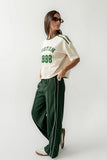 Emily Striped Wide Leg Pants in Green
