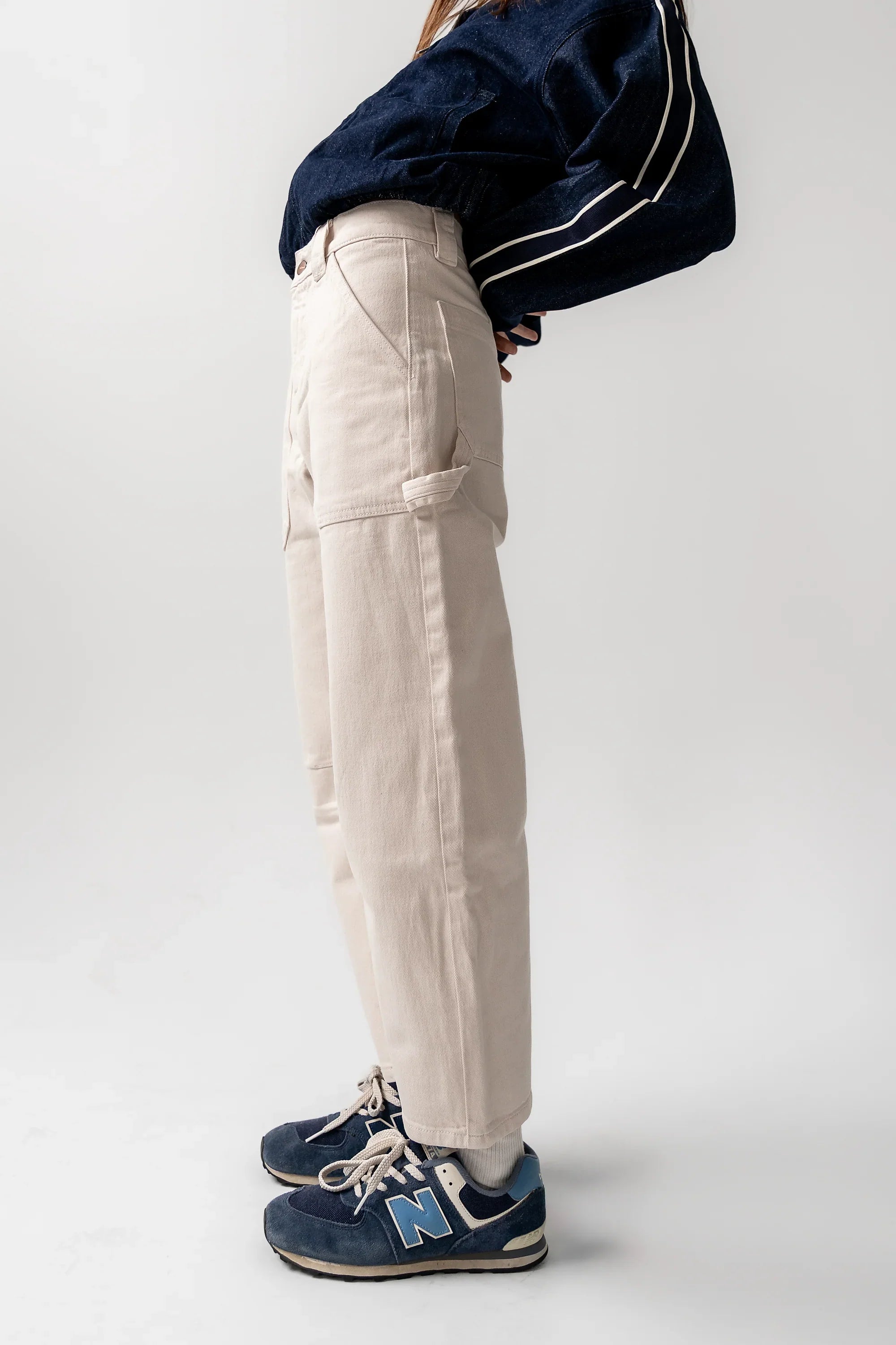 Scottie Barrel Jeans in Ecru FINAL SALE