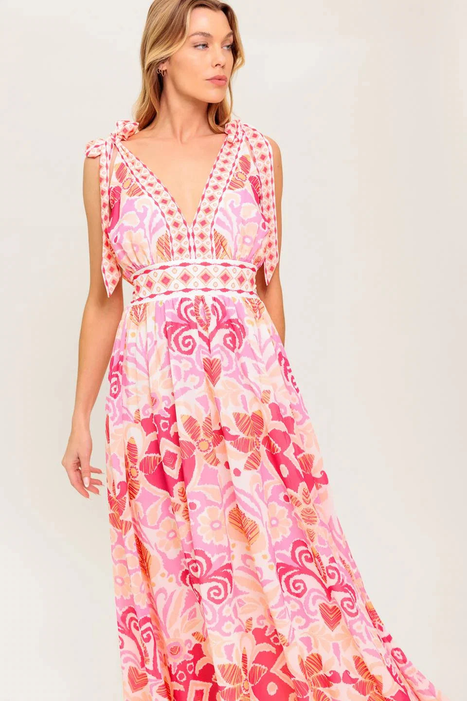 VINEYARD BLUSH MAXI DRESS PINK