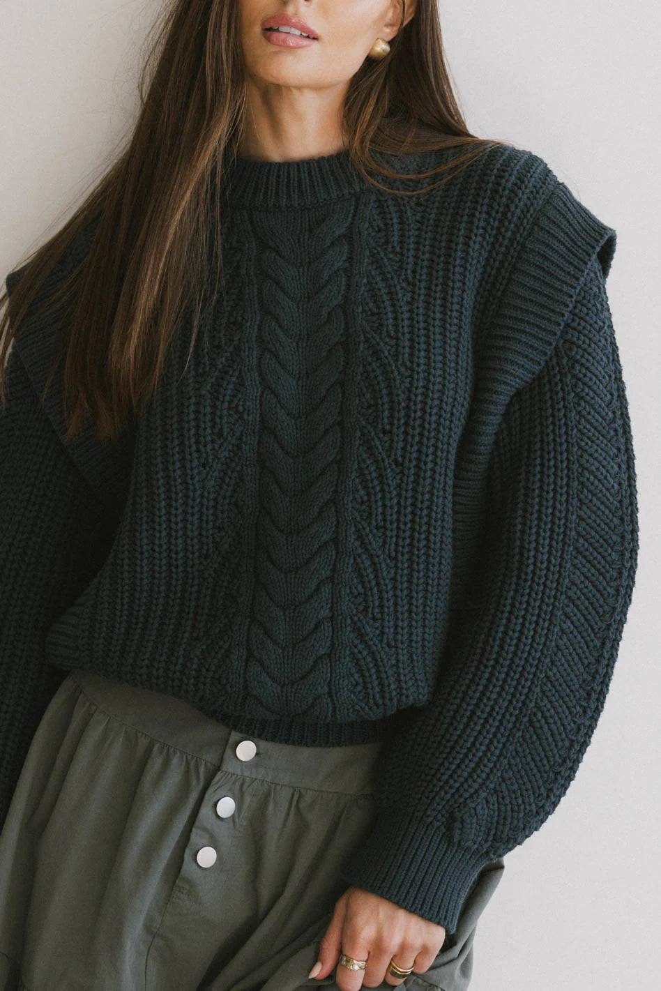 Dream Knit Sweater in Dark Teal FINAL SALE