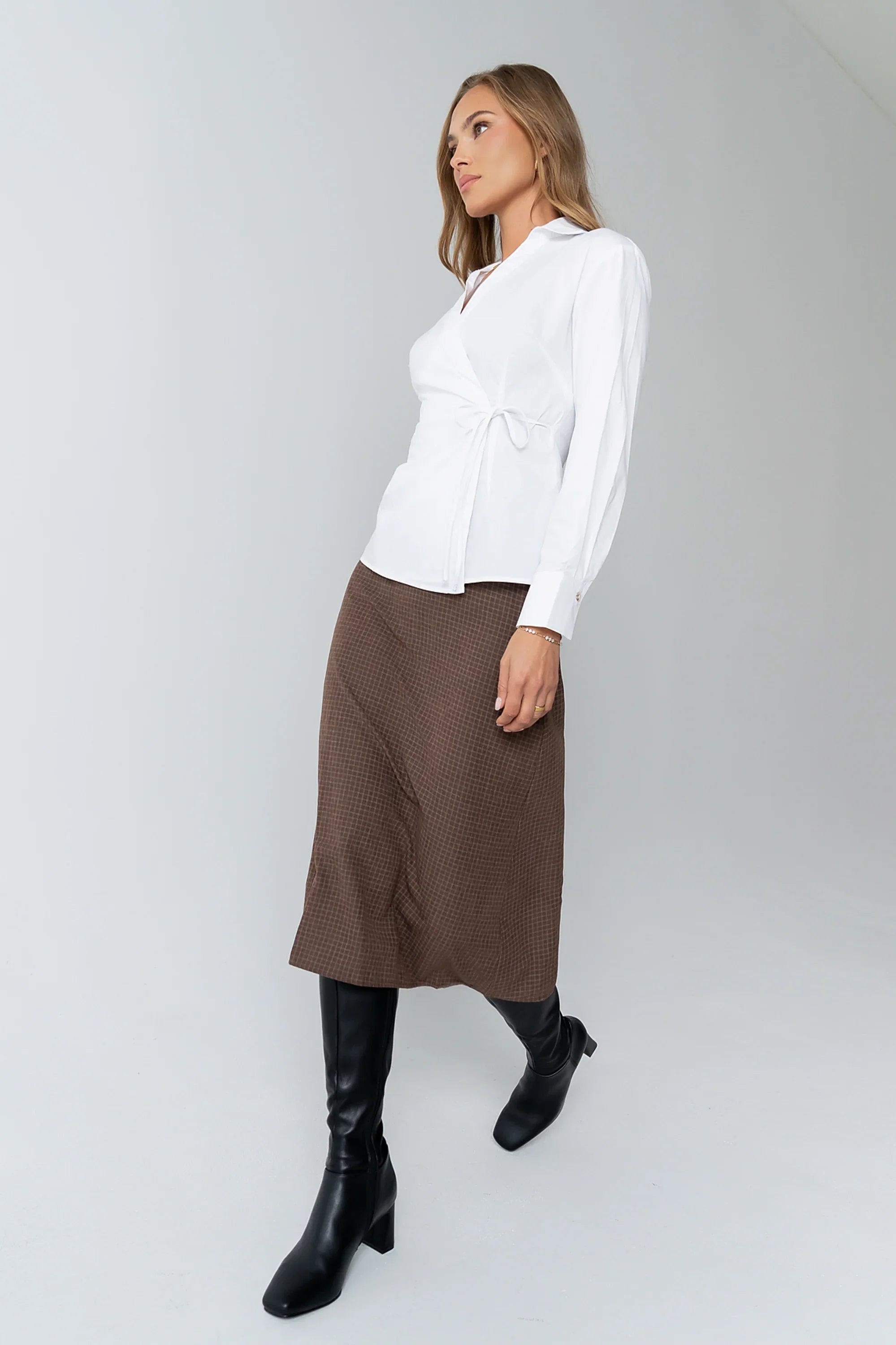 Kimmy Wrap Blouse