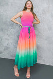 CATER TO YOU MULTI COLOR MIDI DRESS
