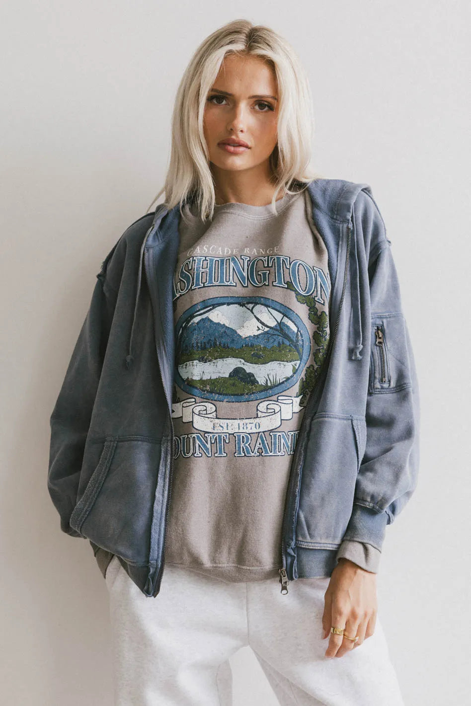 Viva Zip Up in Blue FINAL SALE
