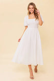MAURA MIDI DRESS IVORY