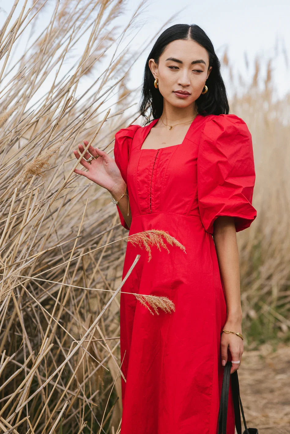 Cassia Corset Dress in Red FINAL SALE
