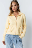 Tacie Knit Cardigan in Butter Yellow