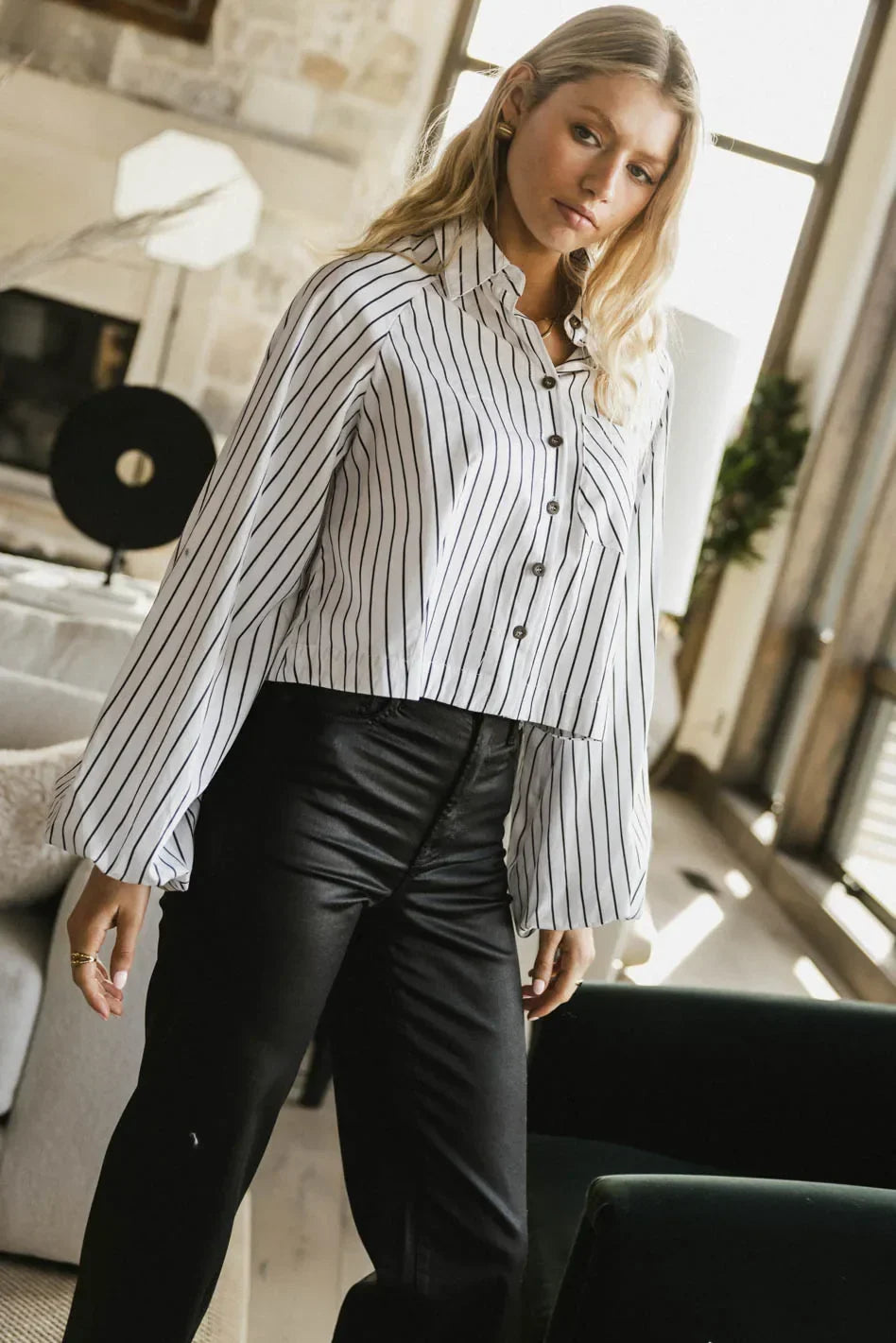 Wynn Striped Button Up FINAL SALE