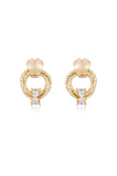 Mini Barrel Crystal Earrings