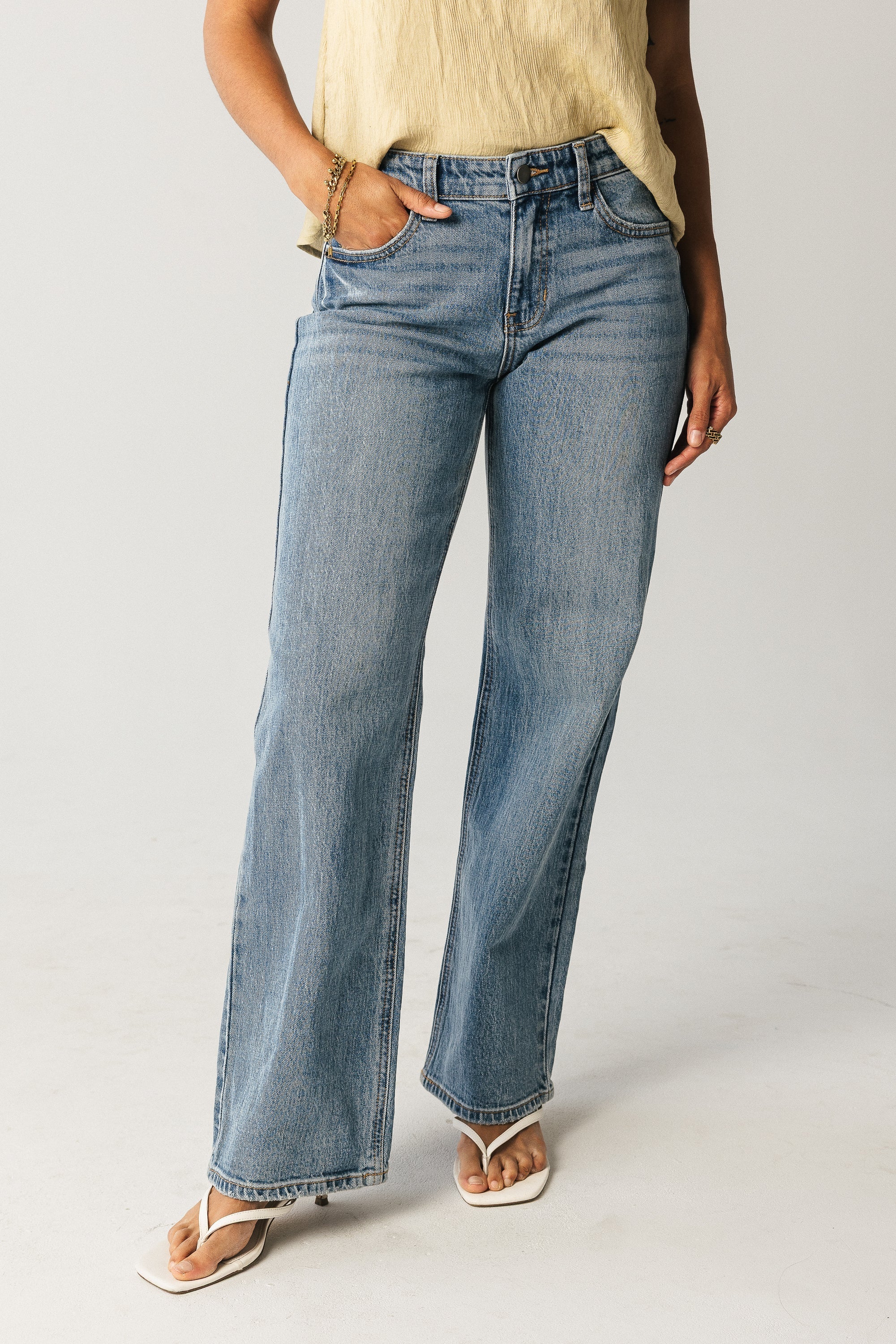 Marshall Straight Leg Jeans in Medium Wash FINAL SALE