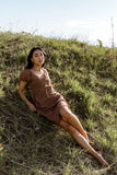 Reno Twist Dress in Brown FINAL SALE