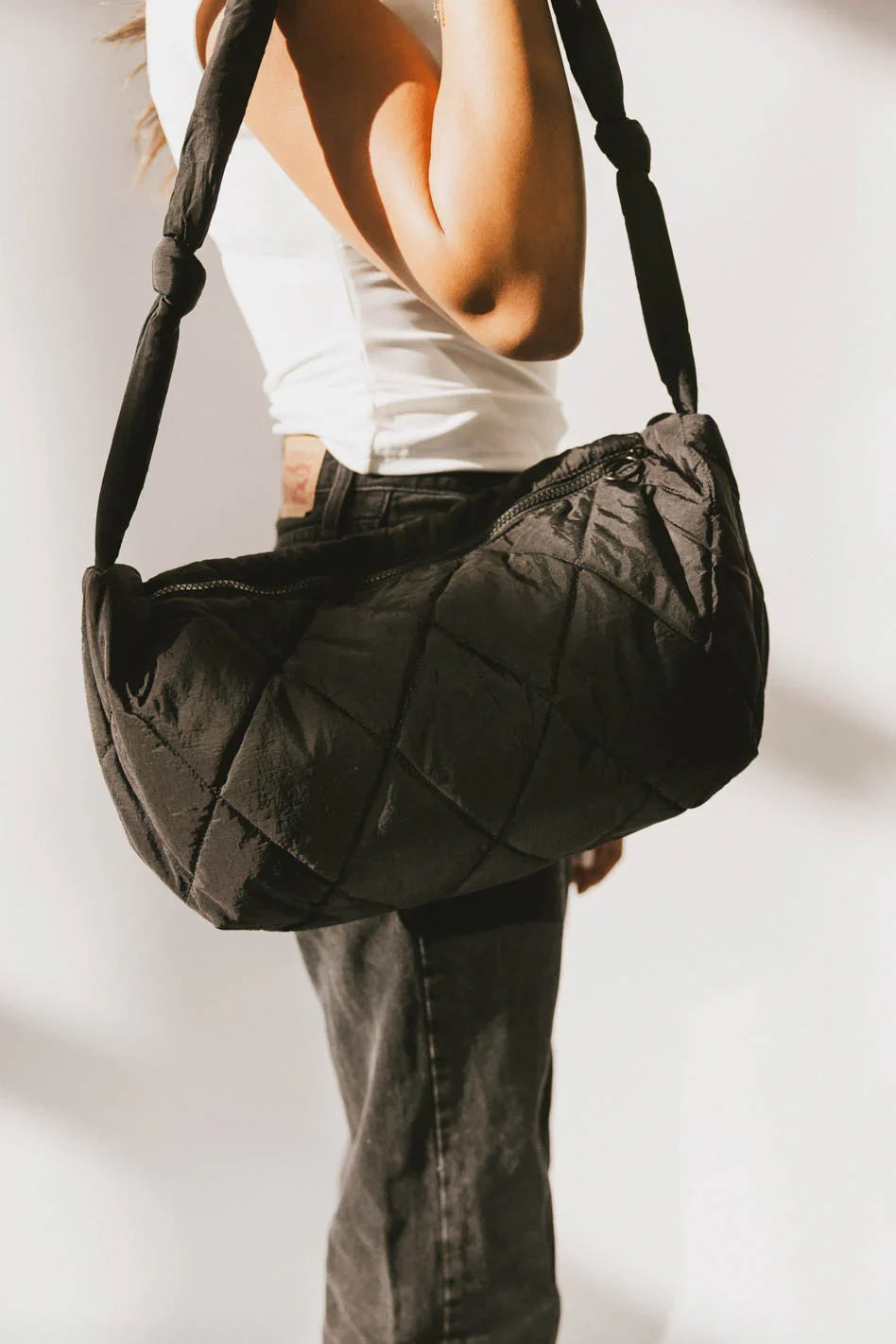 Whimsy Quilted Bag in Black FINAL SALE
