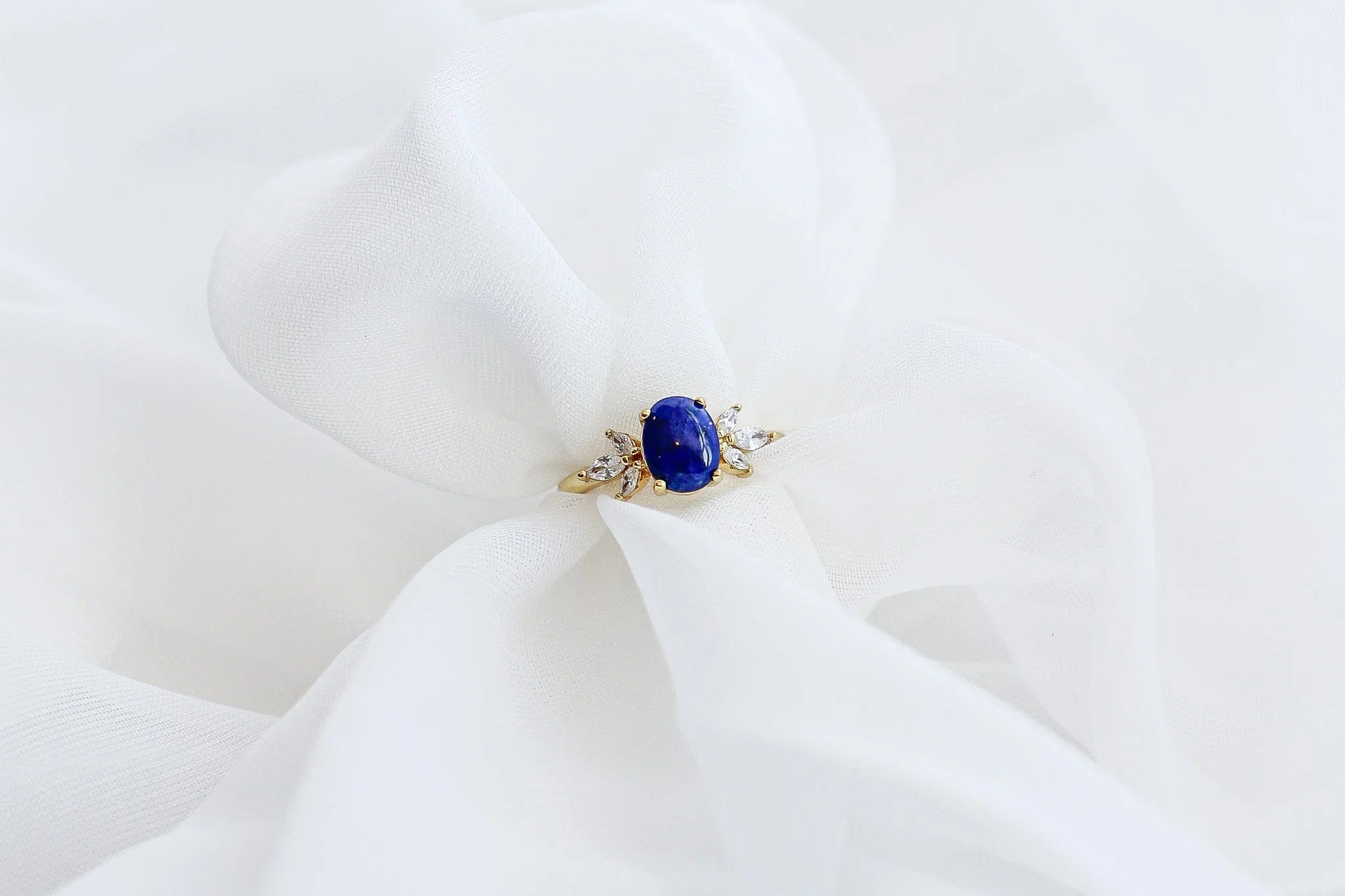 Blythe Ring in Lapis