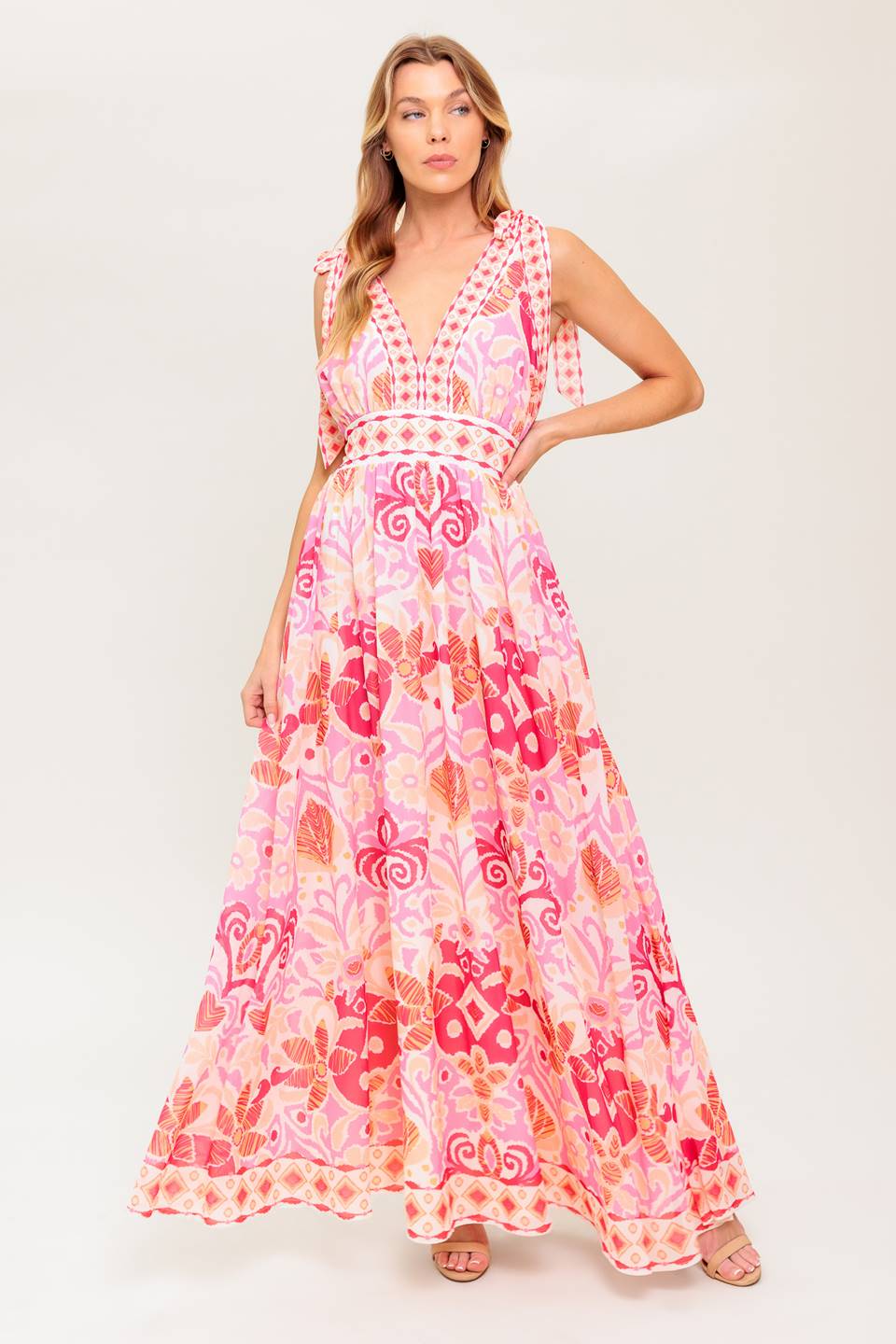 VINEYARD BLUSH MAXI DRESS PINK