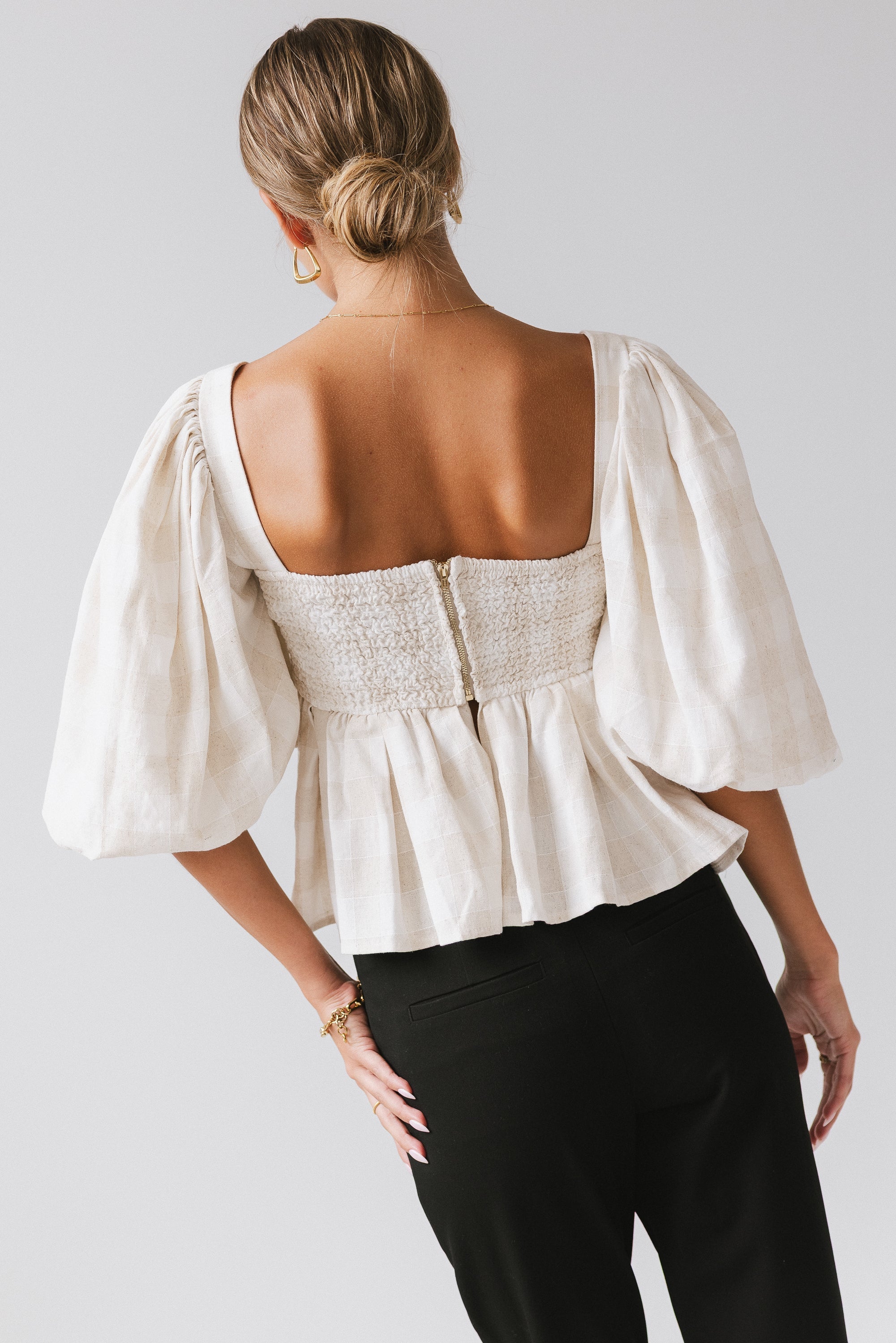 Finley Gingham Blouse