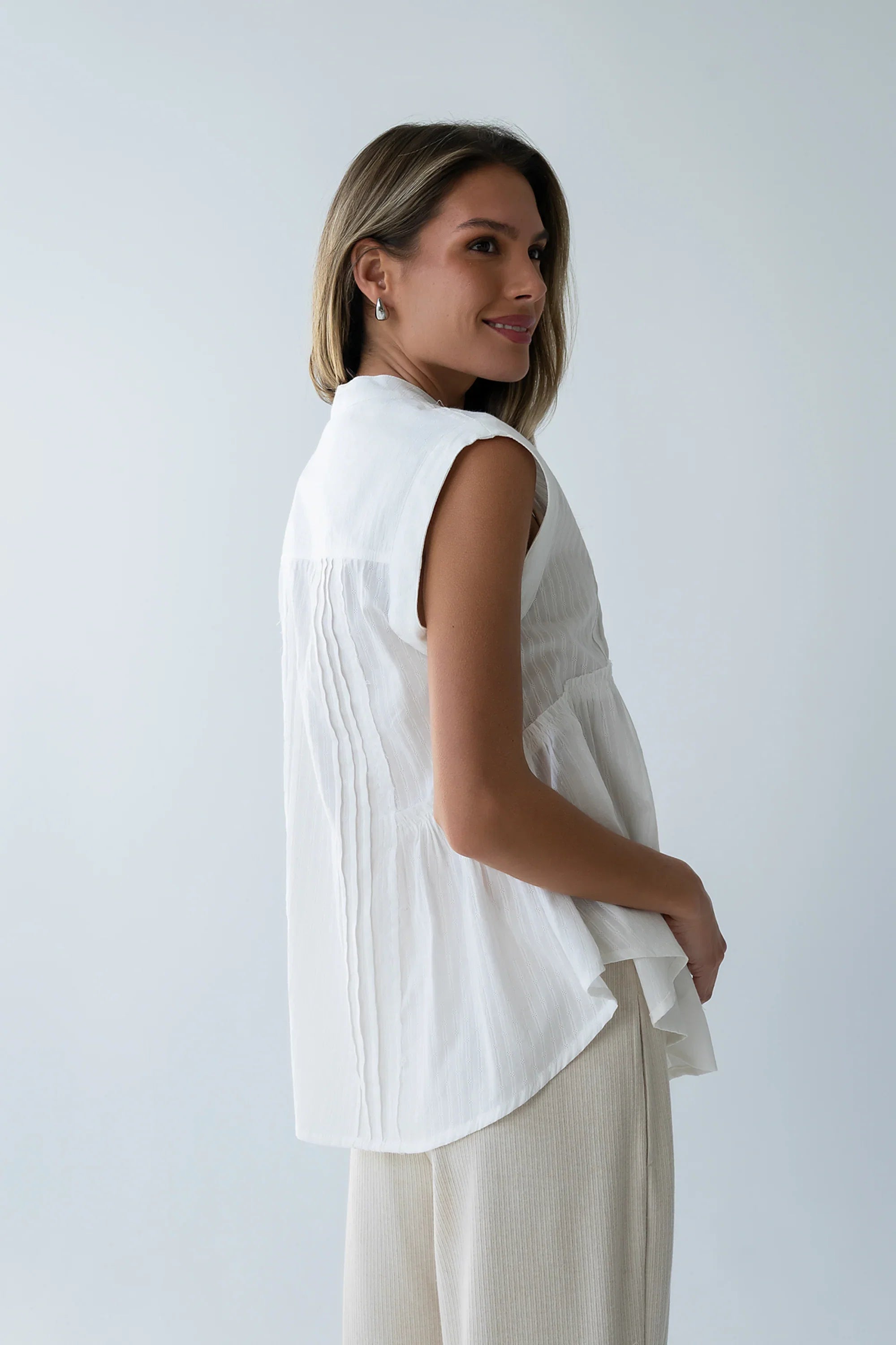 Halle Pleated Top