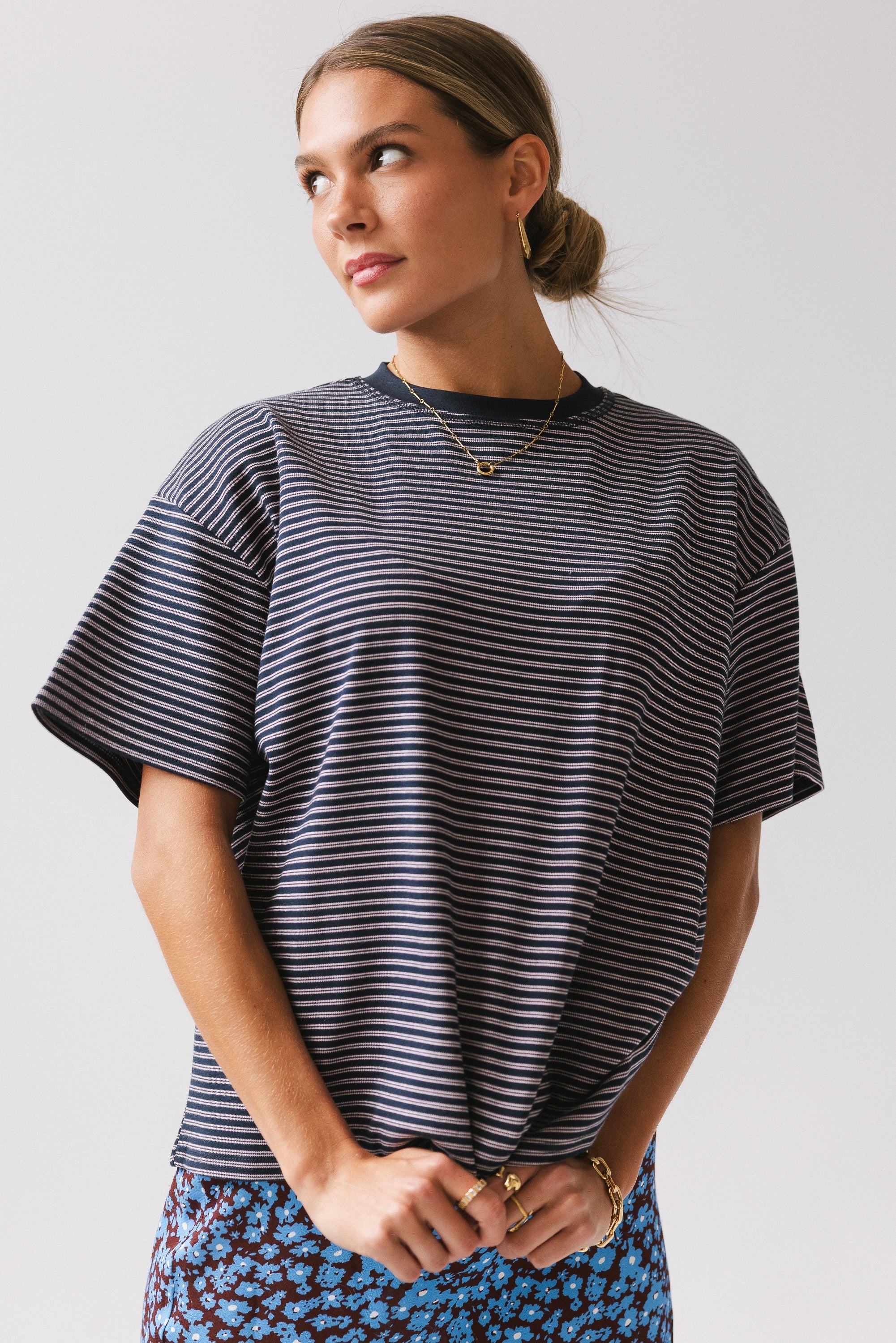 Salem Knit Top in Navy FINAL SALE