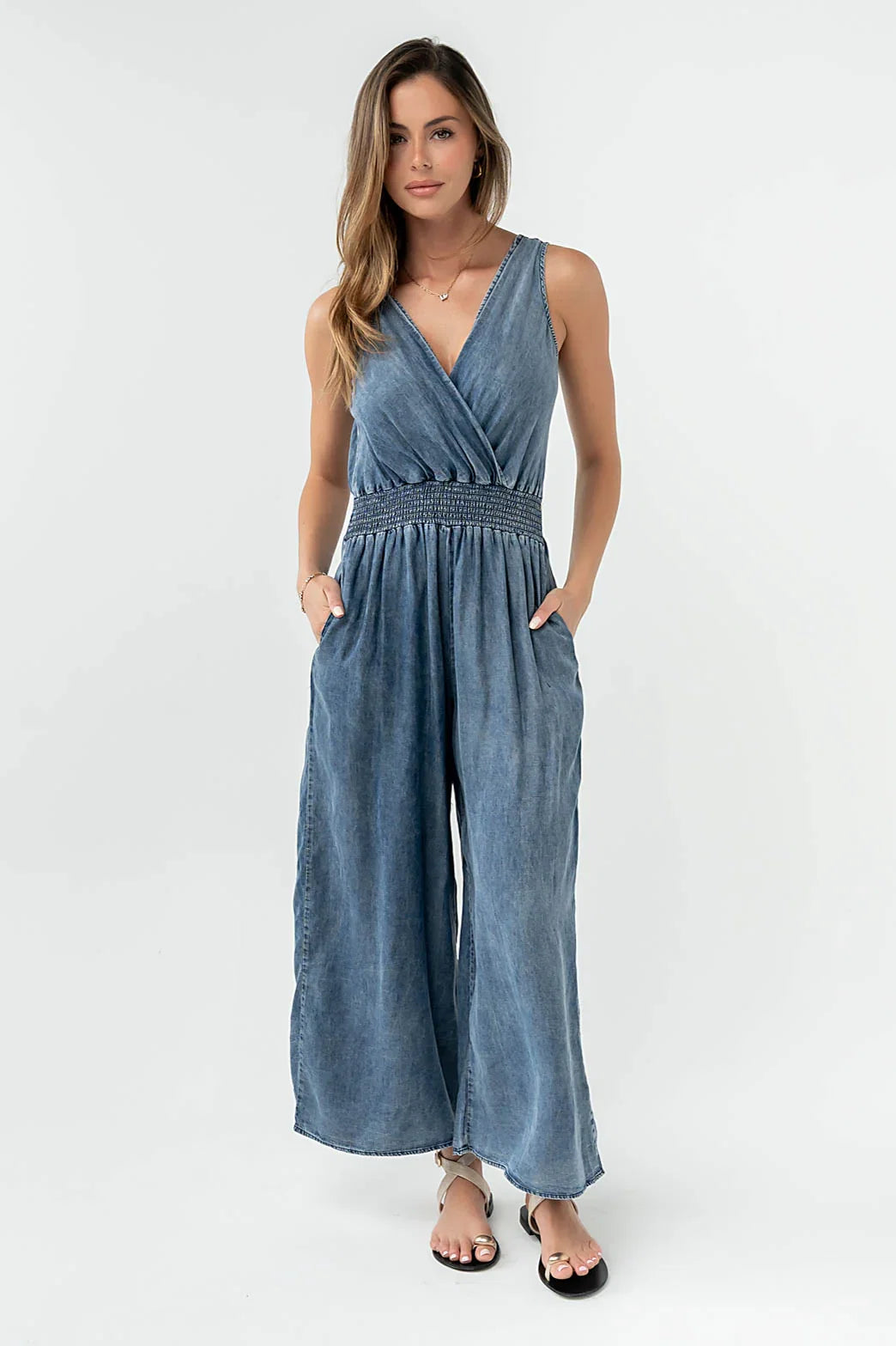 Kasie Smocked Jumpsuit