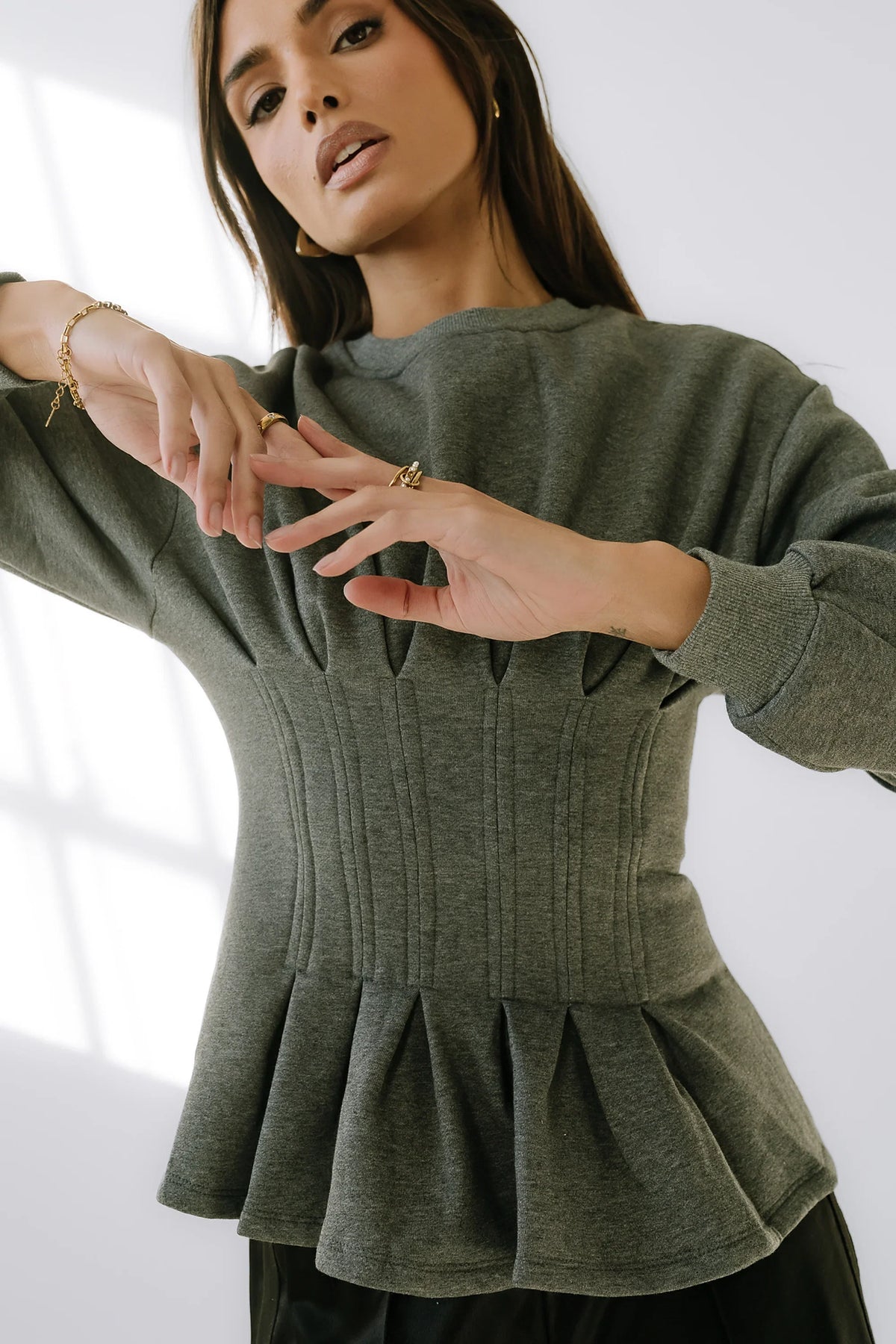 York Pleated Sweater FINAL SALE