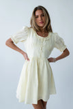 Jennie Mini Dress in Cream