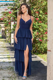 Miriam Tiered Maxi Dress Navy
