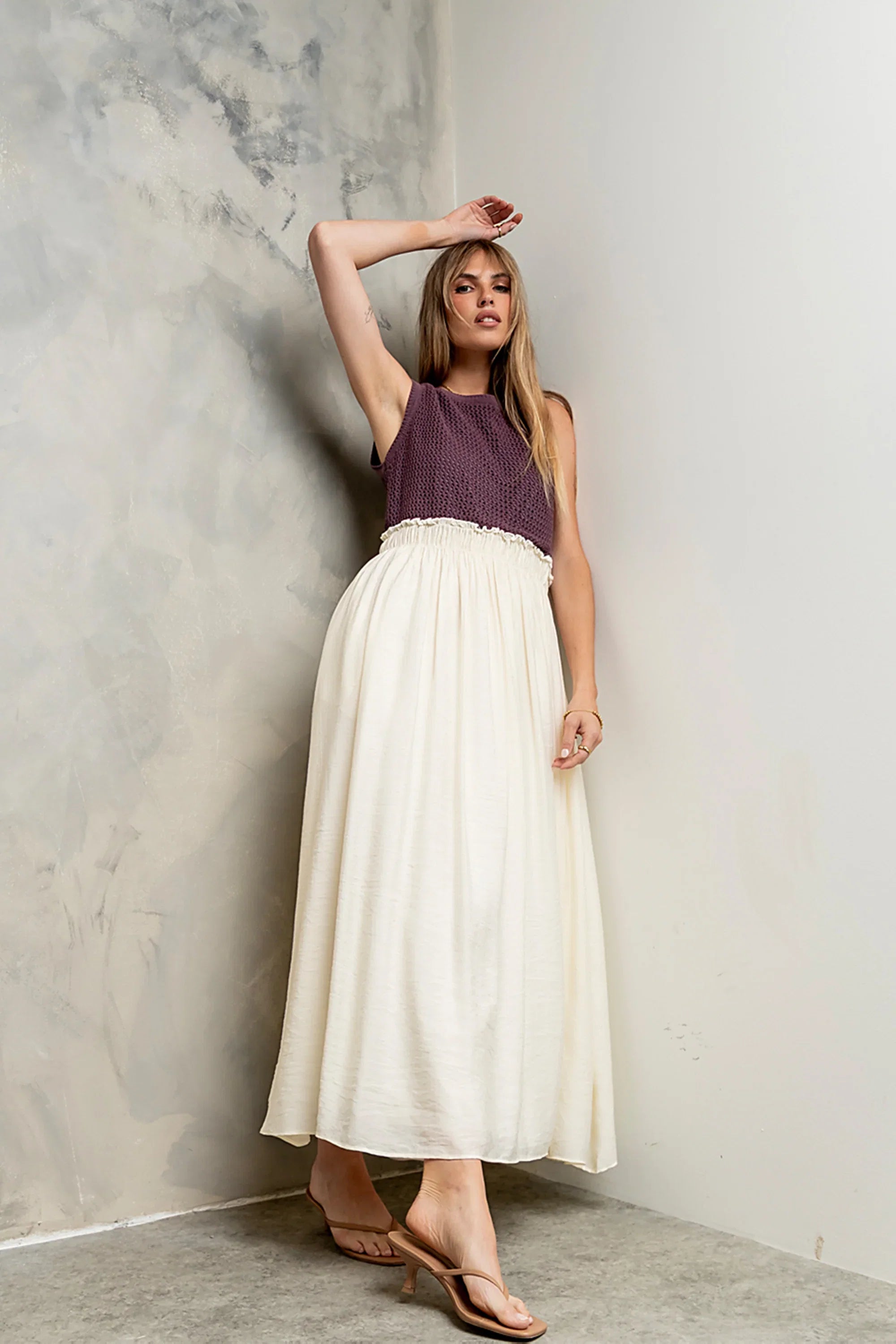 Serafina Maxi Dress in Plum