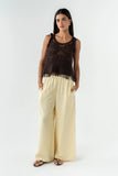 Lee Wide Leg Pants in Yellow