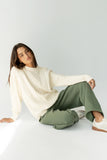 Maribel Barrel Sweatpants in Green
