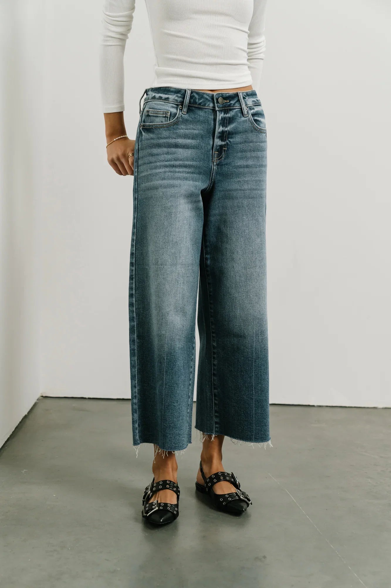 Colette Wide Leg Jeans in Medium Wash FINAL SALE