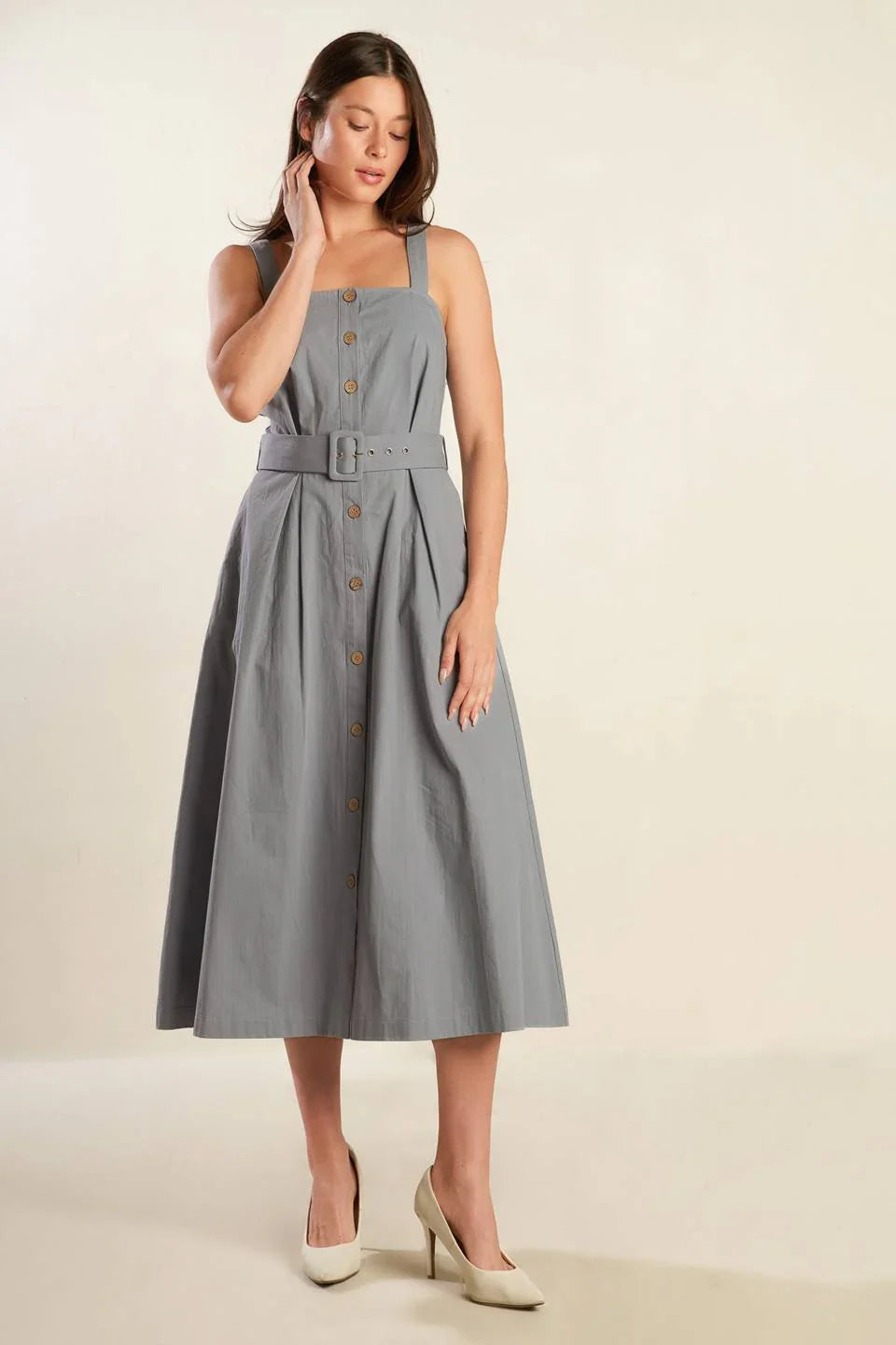 CALIFORNIA DREAMING BUTTON DOWN DRESS FINAL SALE