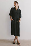 Belen Midi Dress in Dark Teal FINAL SALE