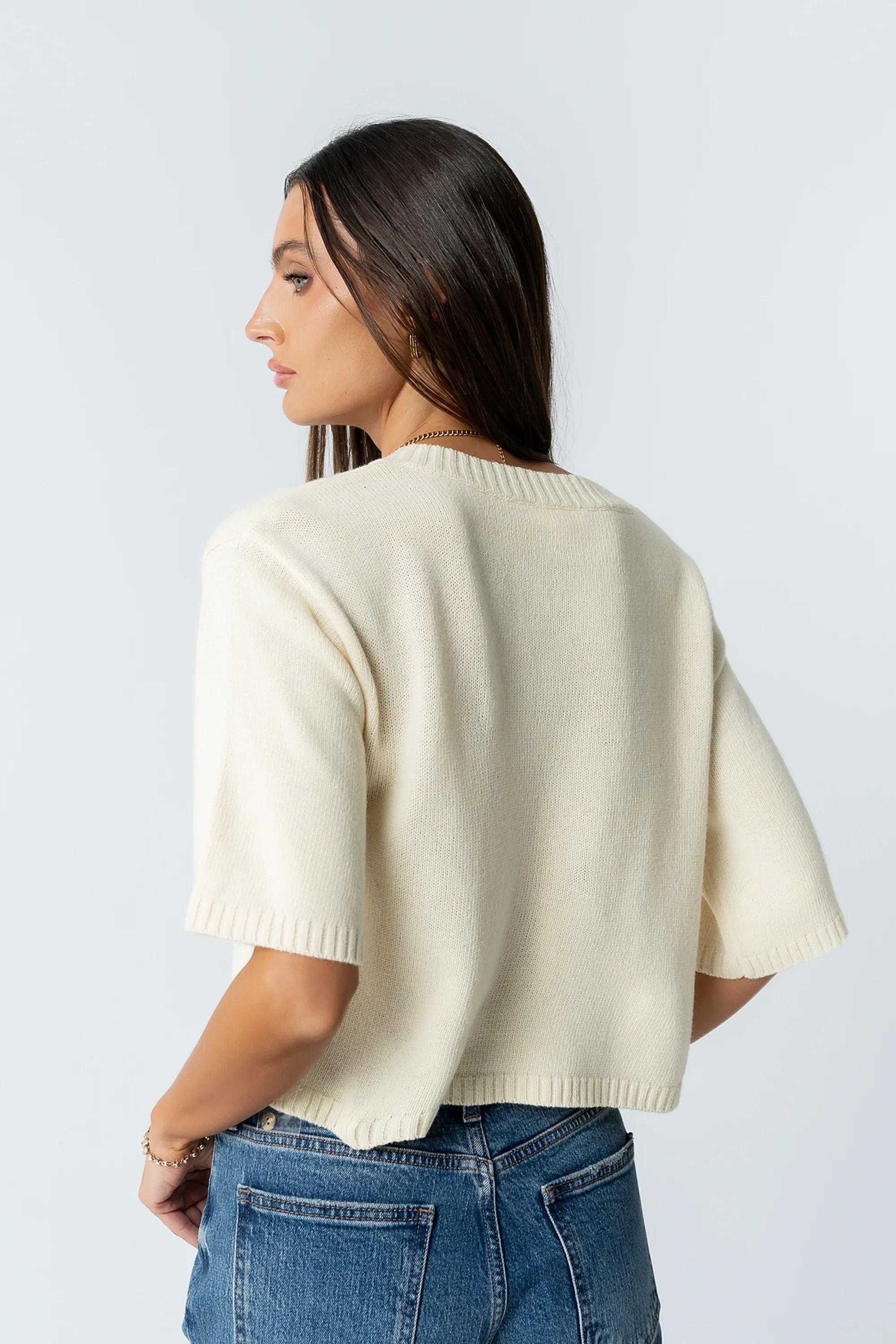 Macey Knit Sweater in Yellow