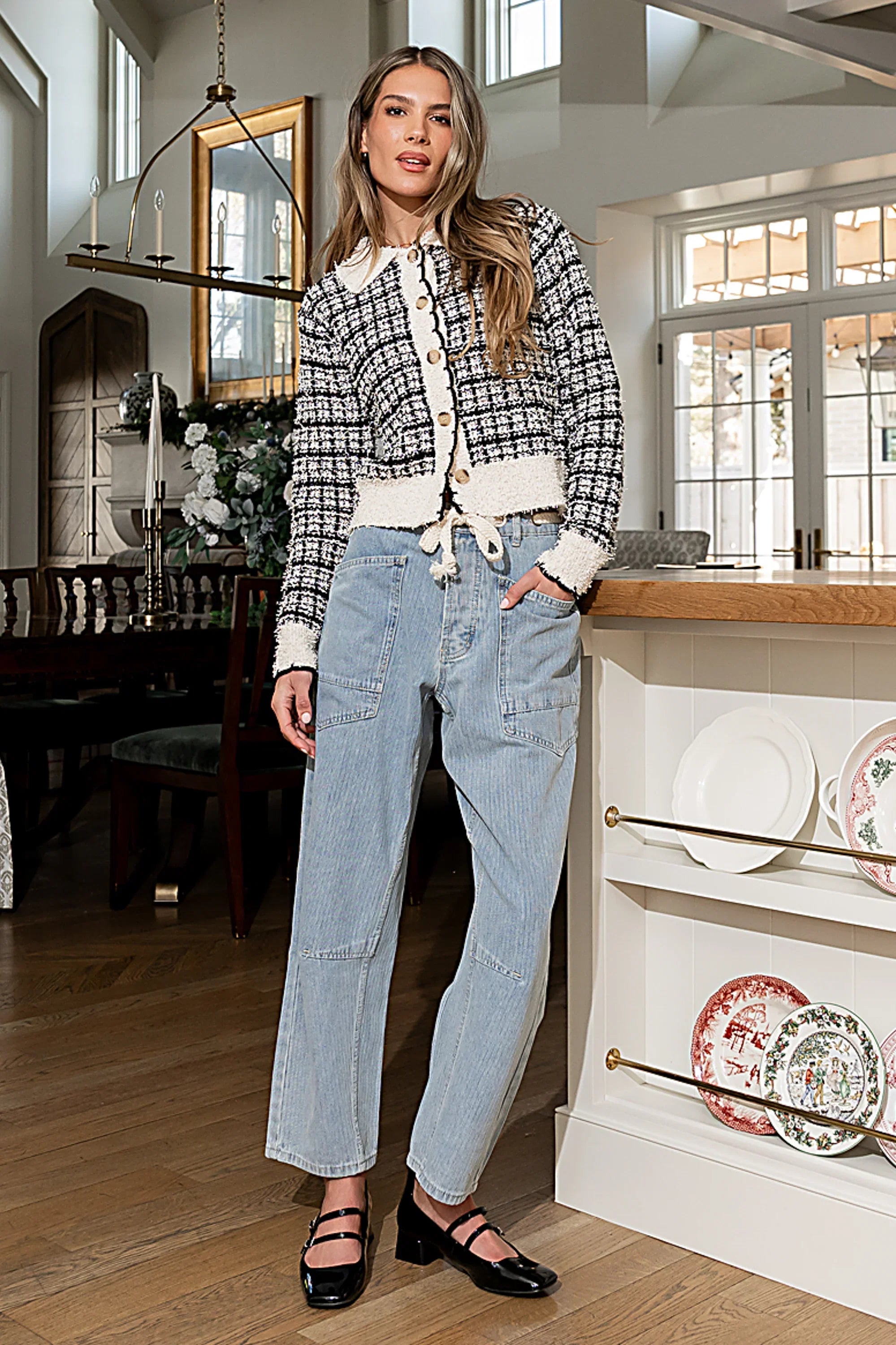 Junior Two Toned Cardigan