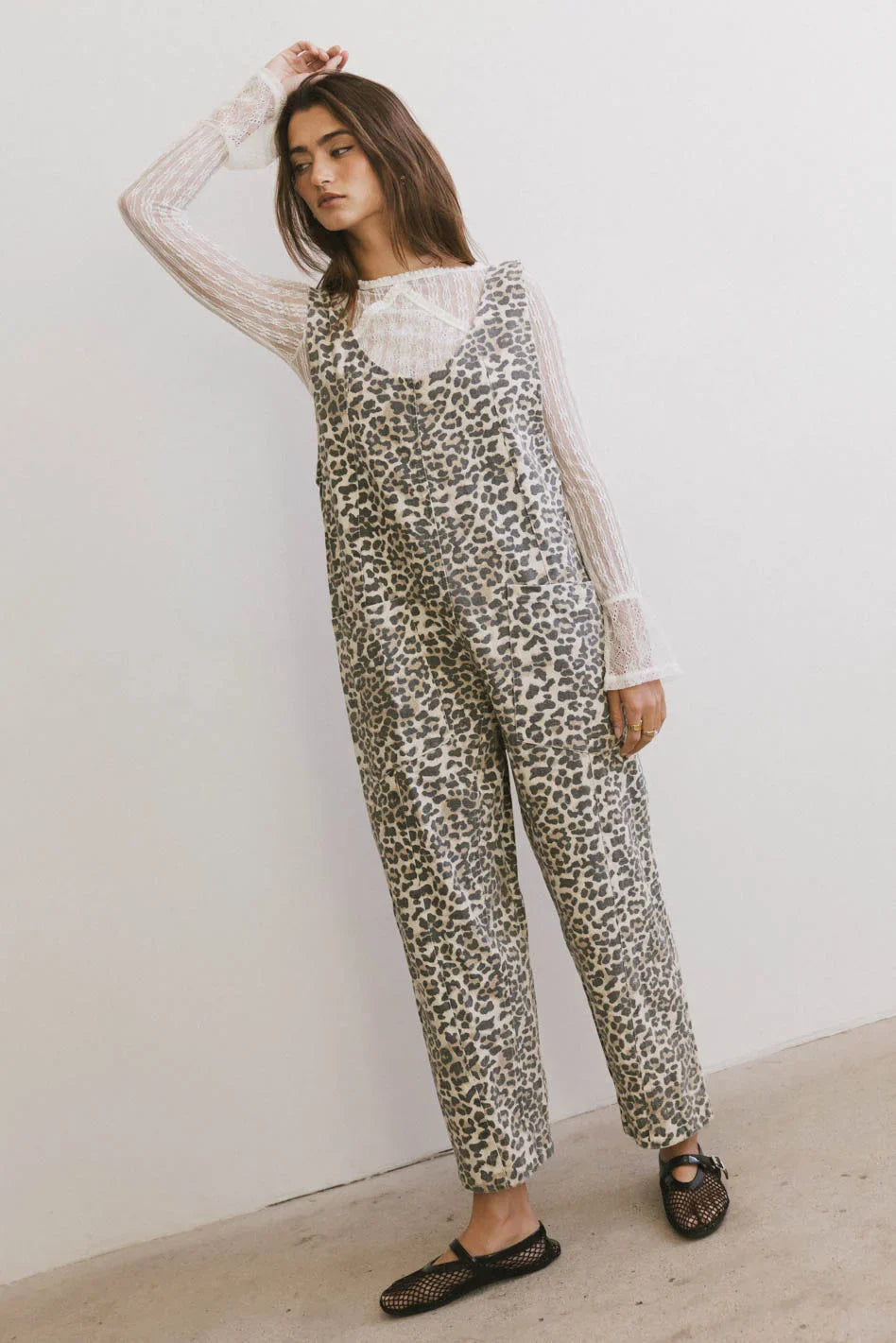 Ziggy Leopard Overalls FINAL SALE